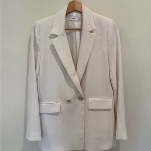 Mango Elegant Cream Blazer